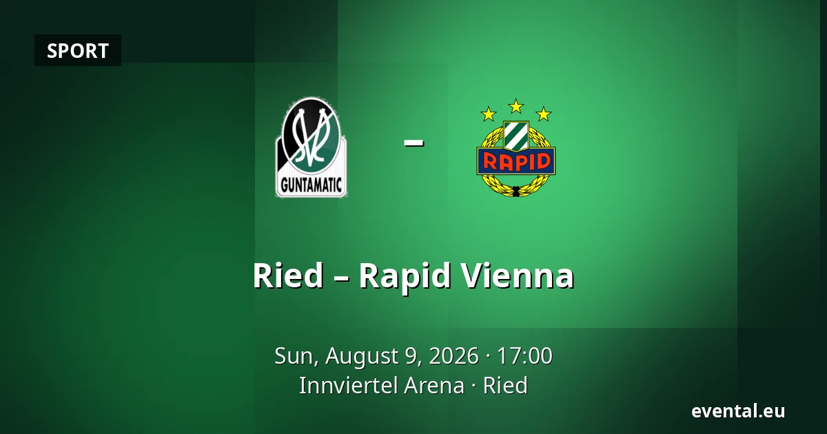 Ried – Rapid Vienna — Innviertel Arena, Ried