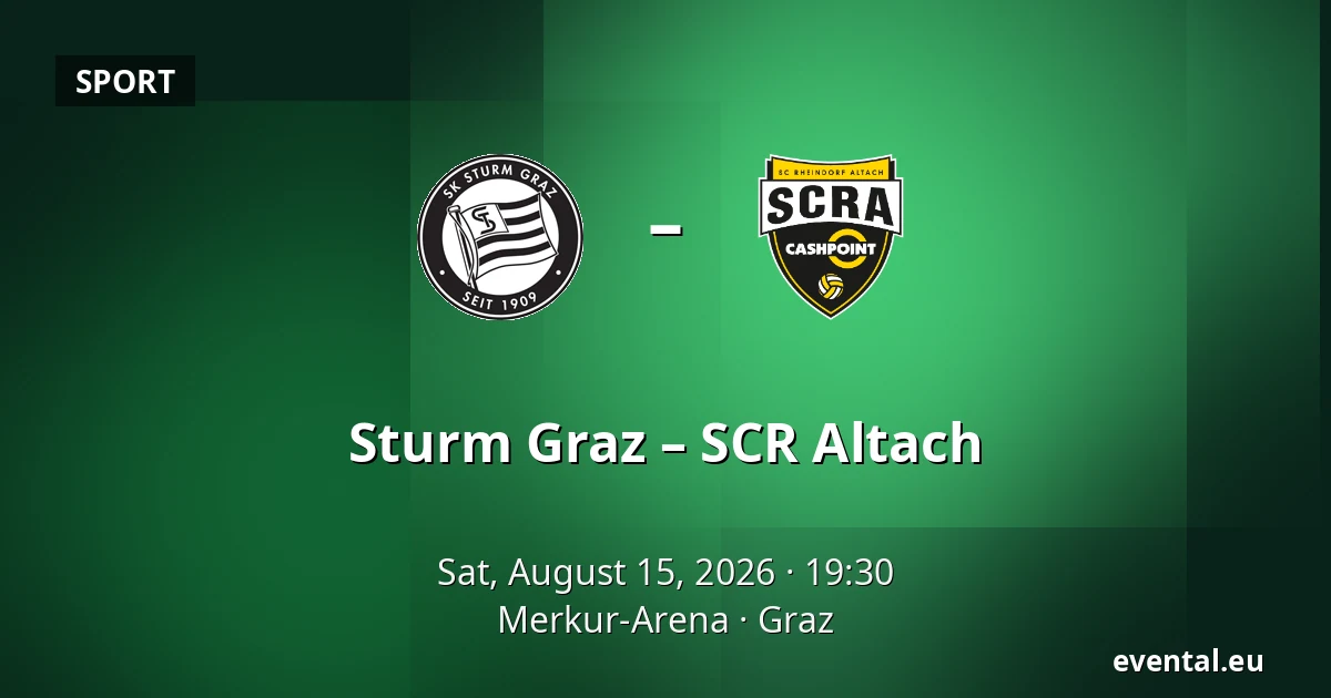 Sturm Graz – SCR Altach — Merkur-Arena, Graz