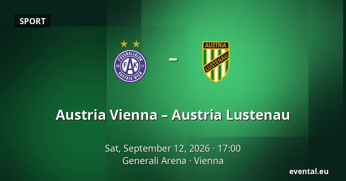 Austria Vienna - Austria Lustenau — Generali Arena, Vienna