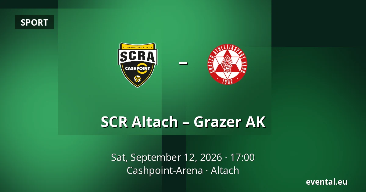 SCR Altach – Grazer AK — Cashpoint-Arena, Altach