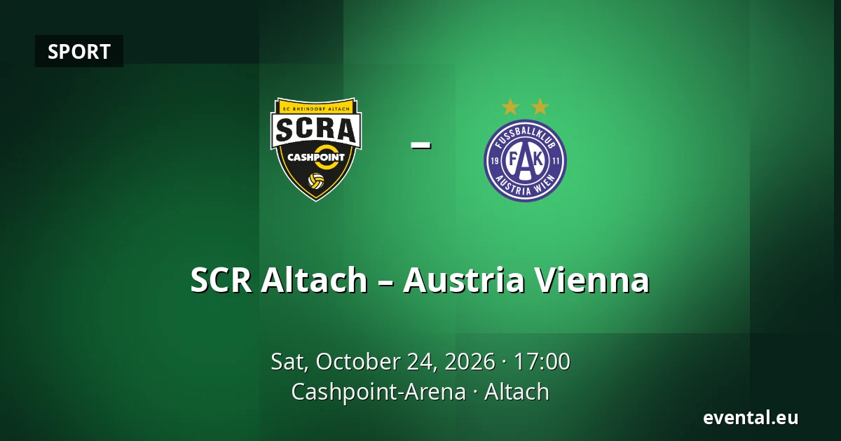 SCR Altach – Austria Vienna — Cashpoint-Arena, Altach