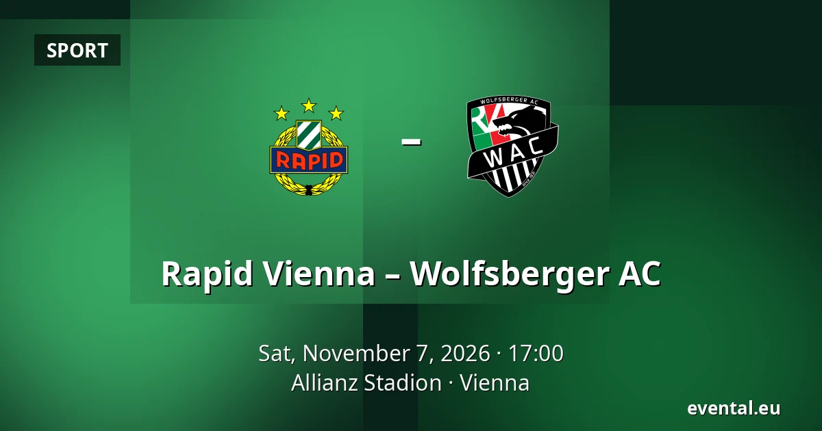 Rapid Vienna – Wolfsberger AC — Allianz Stadion, Vienna