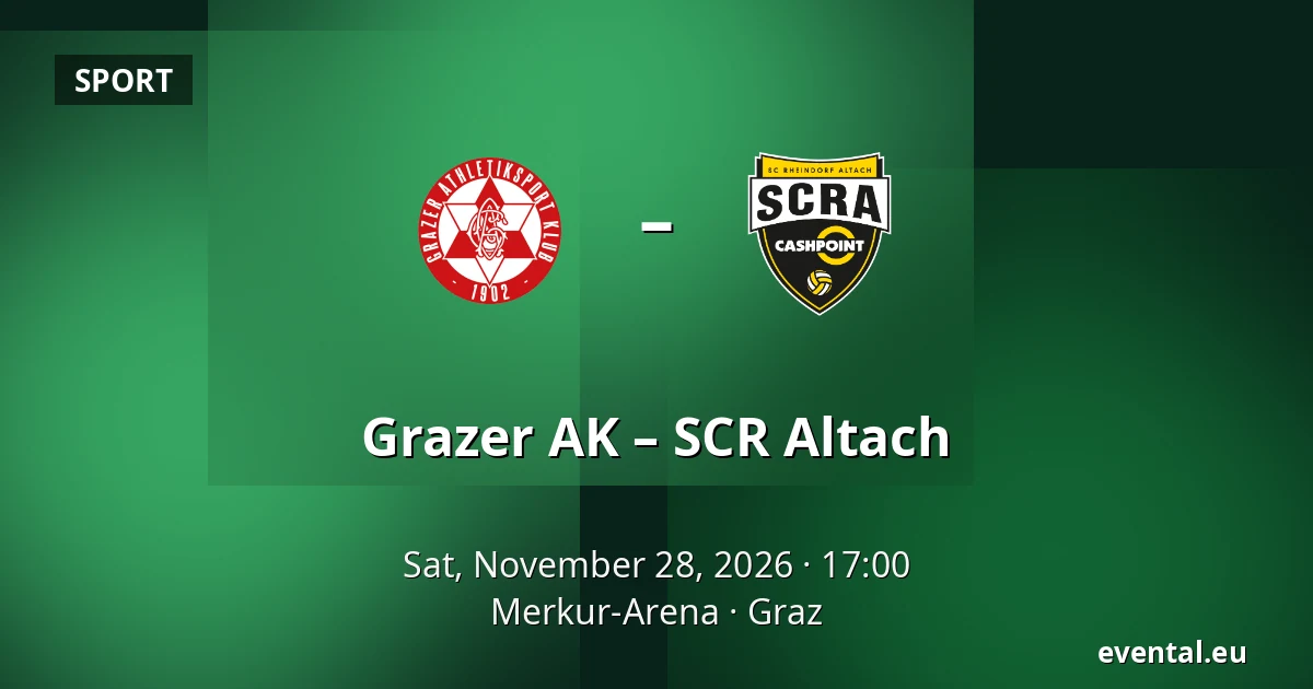 Grazer AK – SCR Altach — Merkur-Arena, Graz