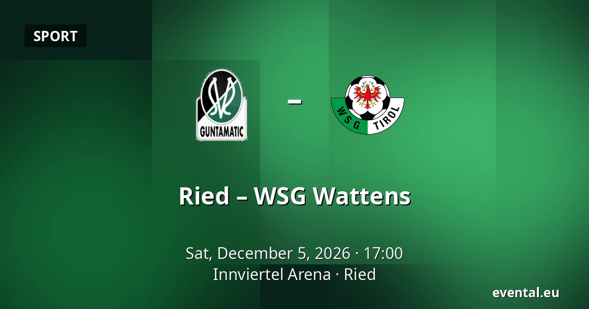 Ried – WSG Wattens — Innviertel Arena, Ried