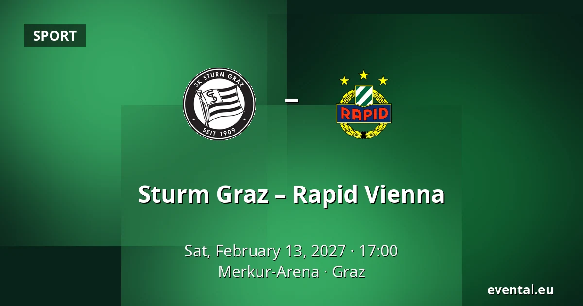 Sturm Graz – Rapid Vienna — Merkur-Arena, Graz