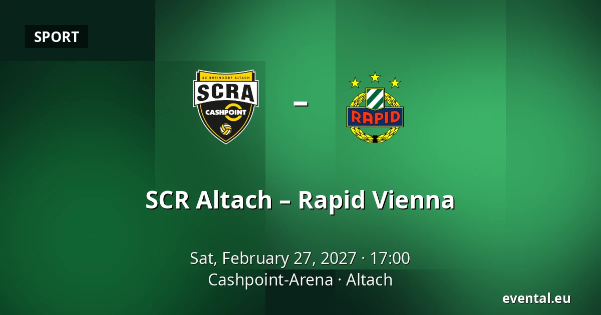 SCR Altach – Rapid Vienna — Cashpoint-Arena, Altach