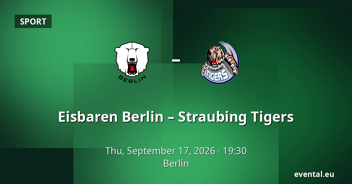 Eisbären Berlin – Straubing Tigers — Berlin