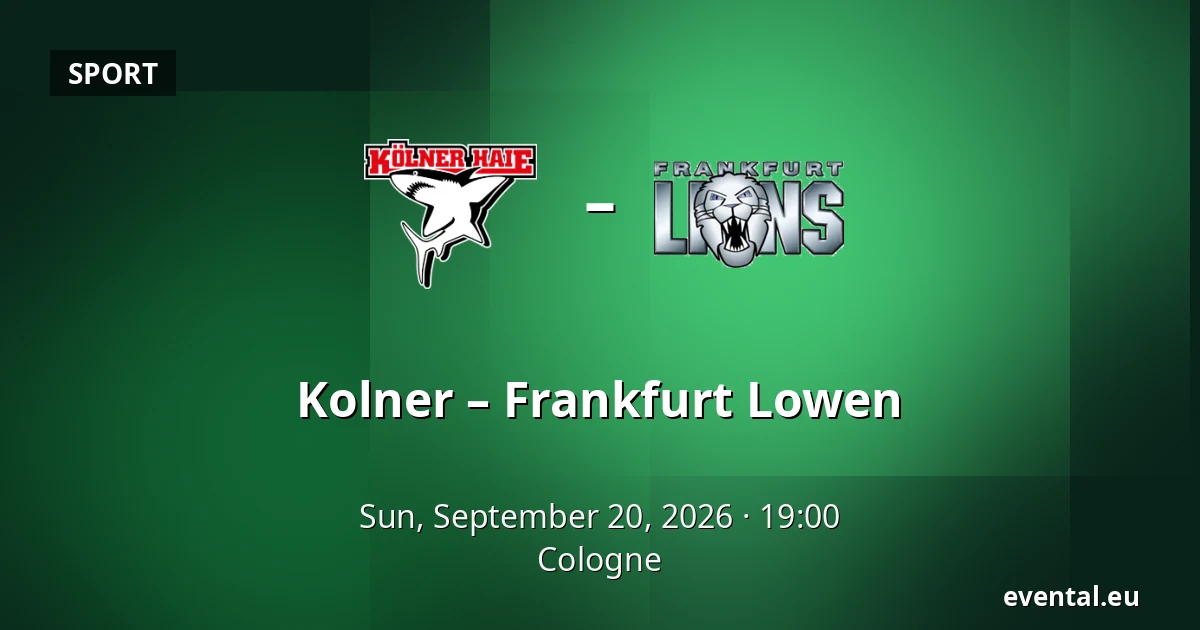 Kolner – Frankfurt Lowen — Cologne