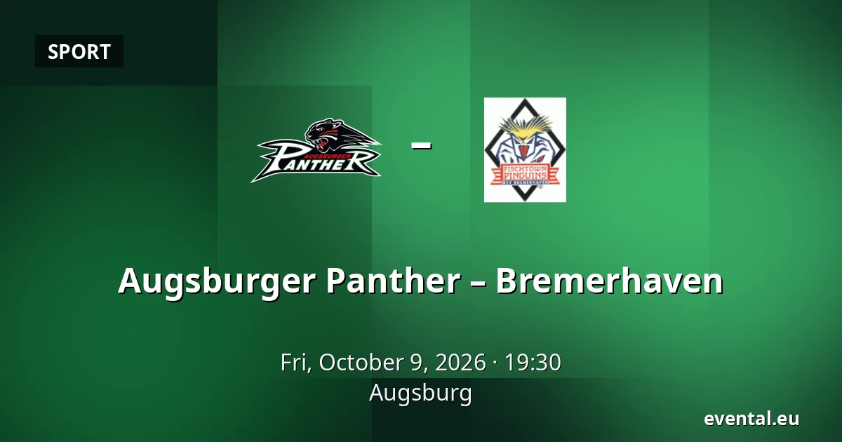 Augsburger Panther – Bremerhaven — Augsburg