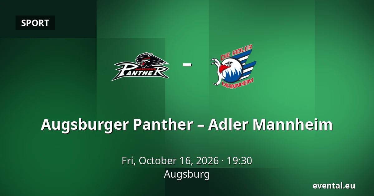 Augsburger Panther – Adler Mannheim — Augsburg