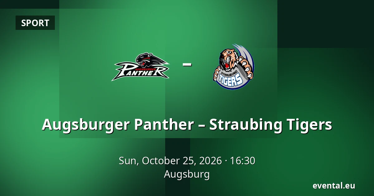Augsburger Panther – Straubing Tigers — Augsburg