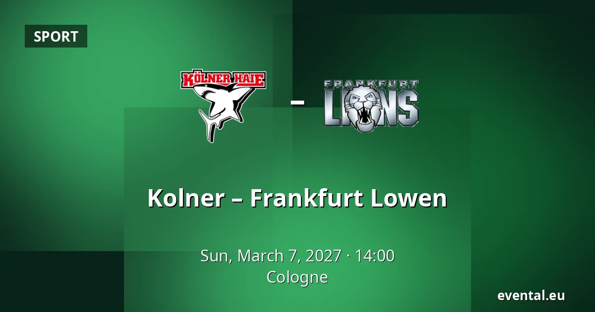 Kolner – Frankfurt Lowen — Cologne