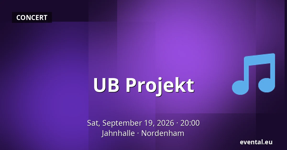 UB Projekt — Jahnhalle, Nordenham