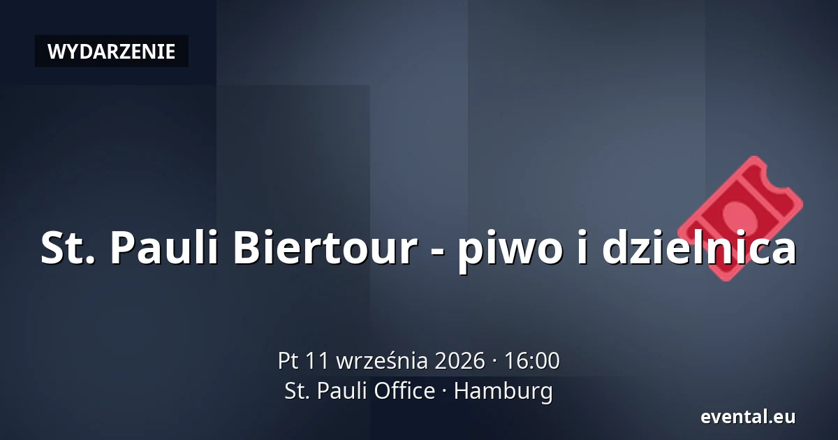 St. Pauli Biertour - piwo i dzielnica — St. Pauli Office, Hamburg