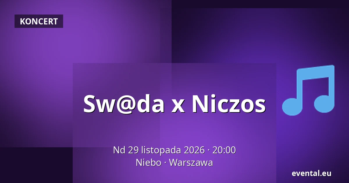 Sw@da x Niczos — Niebo, Warszawa