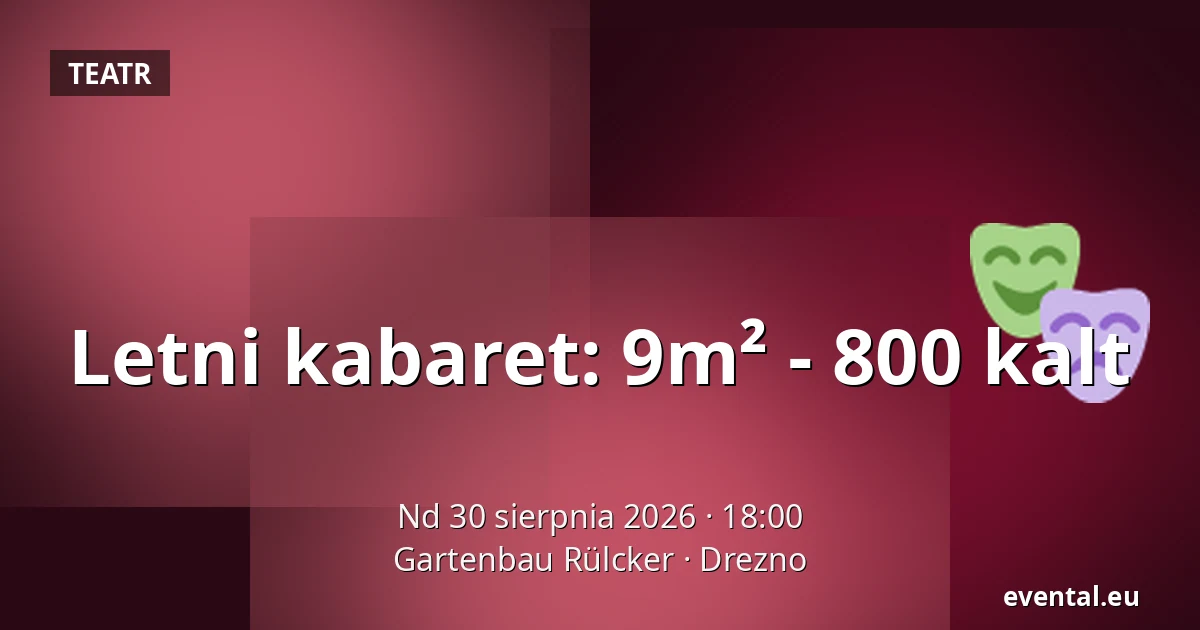 Letni kabaret: 9m² - 800 kalt — Gartenbau Rülcker, Drezno