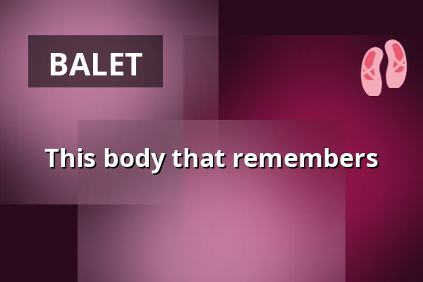 This body that remembers — Uferstudios, Berlin