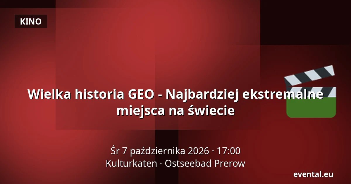 Wielka historia GEO - Najbardziej ekstremalne miejsca na świecie — Kulturkaten, Ostseebad Prerow