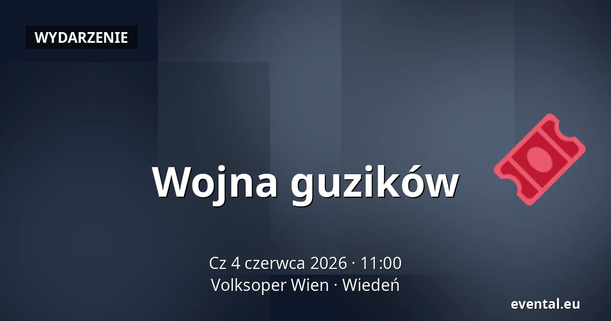 Wojna guzików — Volksoper Wien, Wiedeń