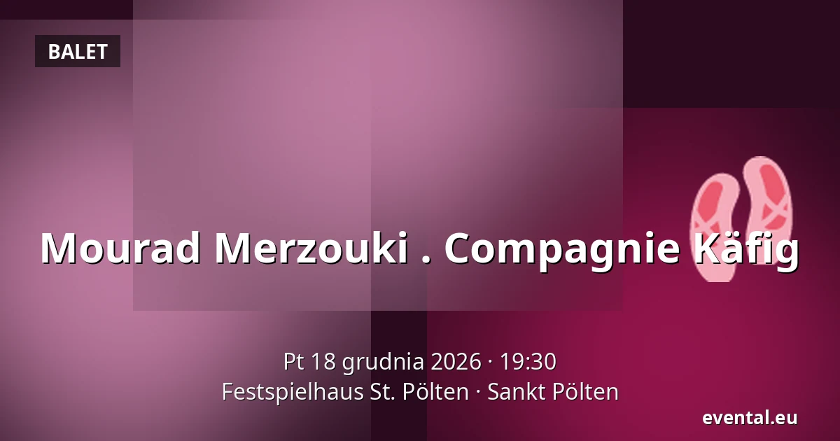 Mourad Merzouki . Compagnie Käfig — Festspielhaus St. Pölten, Sankt Pölten