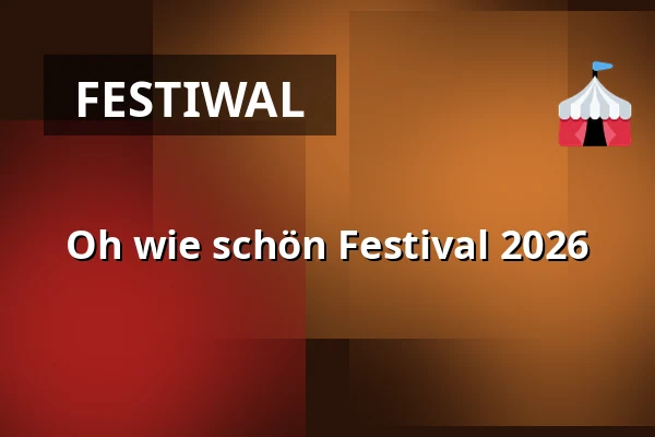 Oh wie schön Festival 2026 — KUNST!RASEN Bonn, Bonn