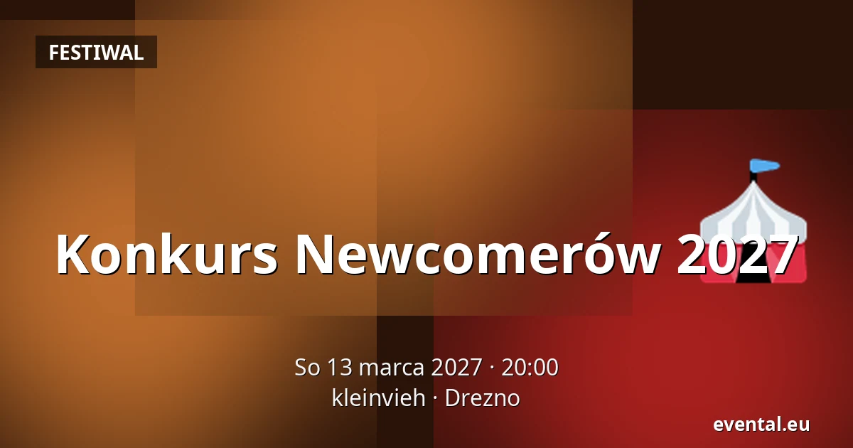 Konkurs Newcomerów 2027 — kleinvieh, Drezno