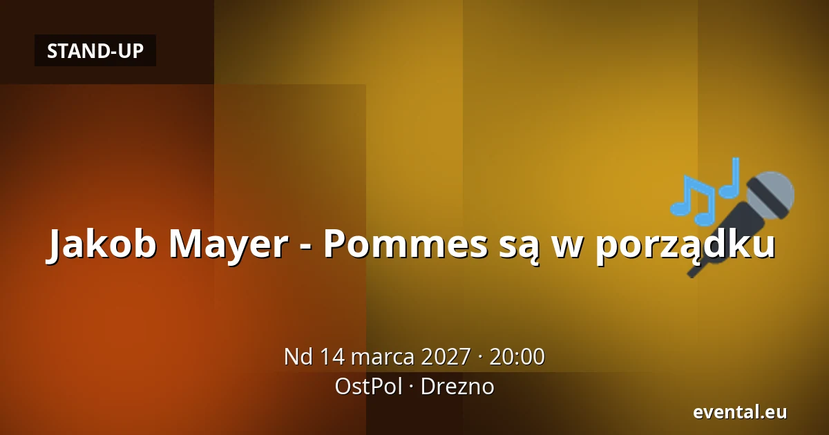 Jakob Mayer - Pommes są w porządku — OstPol, Drezno