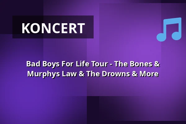 Bad Boys For Life Tour - The Bones & Murphys Law & The Drowns & More — Turock, Essen