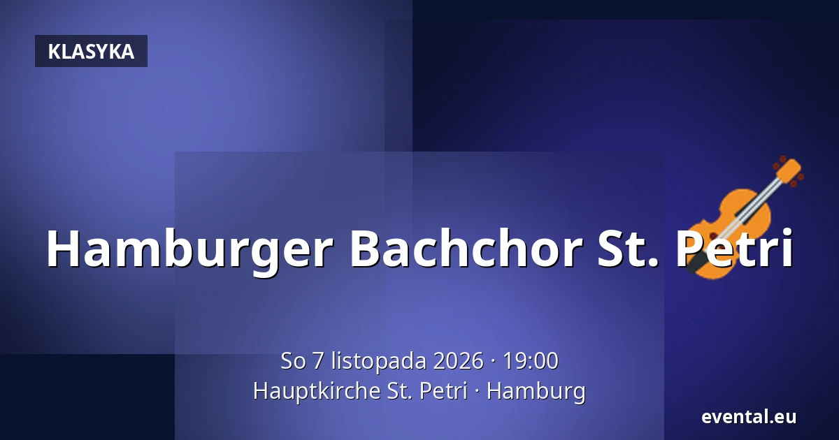 Hamburger Bachchor St. Petri — Hauptkirche St. Petri, Hamburg