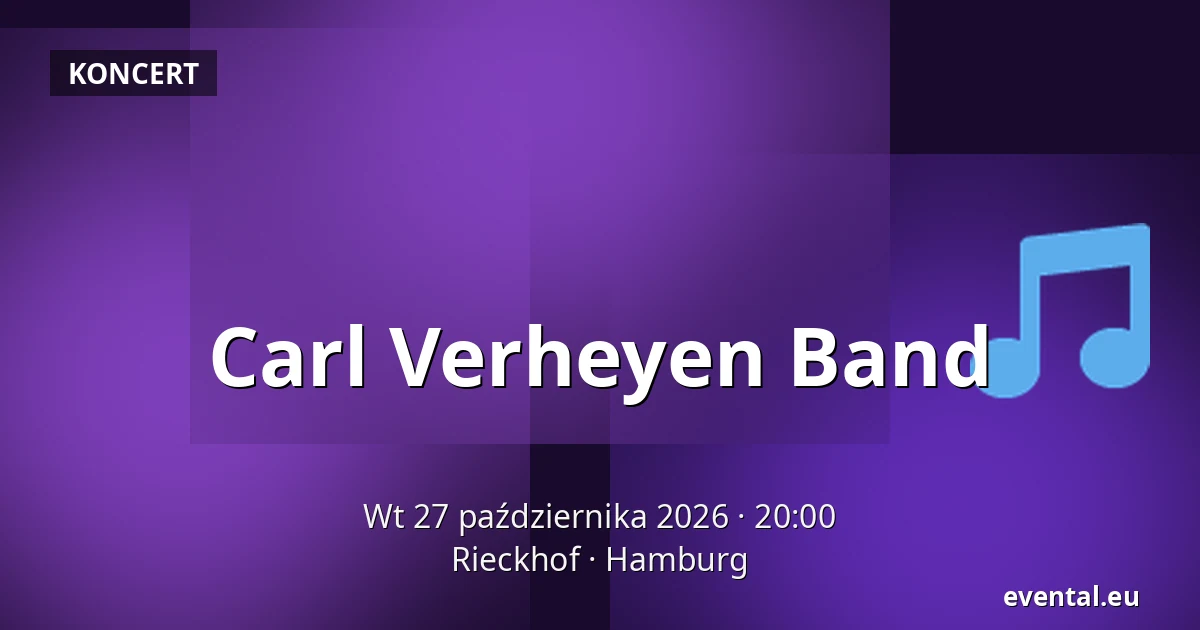Carl Verheyen Band — Rieckhof, Hamburg