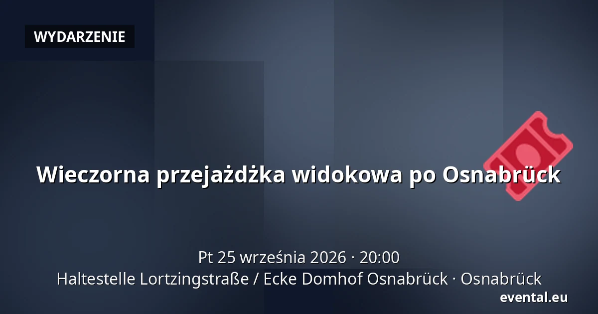 Wieczorna przejażdżka widokowa po Osnabrück — Haltestelle Lortzingstraße / Ecke Domhof Osnabrück, Osnabrück
