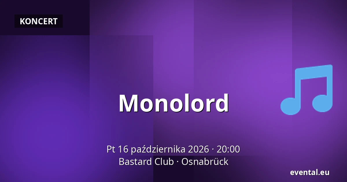 Monolord — Bastard Club, Osnabrück