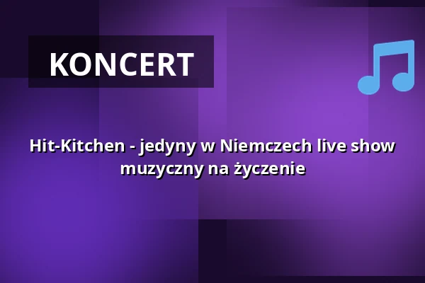 Hit-Kitchen - jedyny w Niemczech live show muzyczny na życzenie — Schulungshaus bei Hamburg Wasser, Hamburg