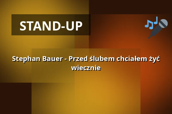 Stephan Bauer - Przed ślubem chciałem żyć wiecznie — Bahnhof Fischbach, Friedrichshafen