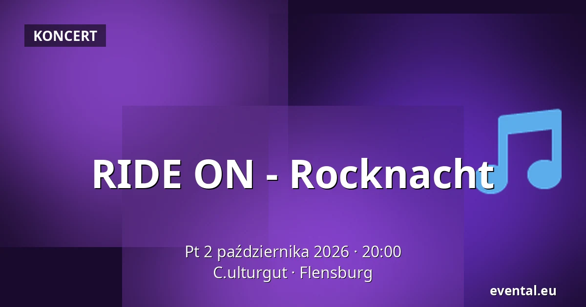 RIDE ON - Rocknacht — C.ulturgut, Flensburg