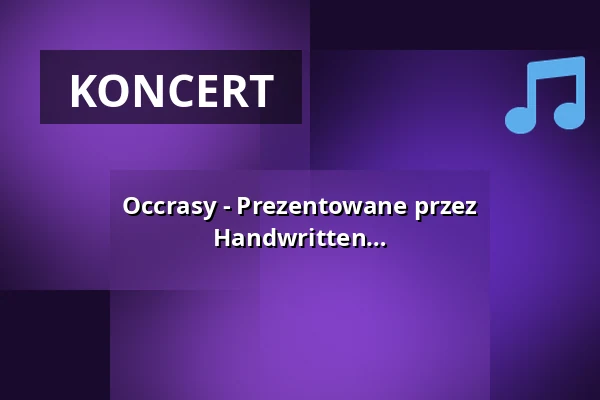 Occrasy - Prezentowane przez Festivalstalker, Frontstage Magazine, Handwritten Mag & Spider Promotion — Kulturrampe, Krefeld