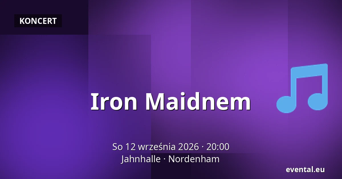 Iron Maidnem — Jahnhalle, Nordenham