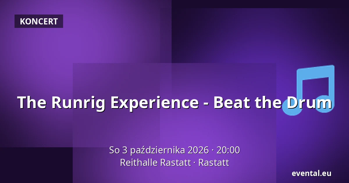 The Runrig Experience - Beat the Drum — Reithalle Rastatt, Rastatt