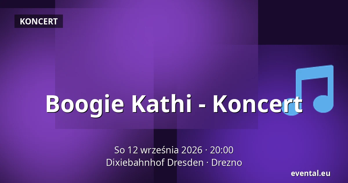 Boogie Kathi - Koncert — Dixiebahnhof Dresden, Drezno