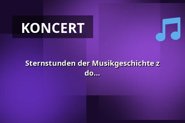 Sternstunden der Musikgeschichte z Lutzem Gerlachem i Ulrike Mai - od klasyki do jazzu. Dzieła Bacha, Chopina, Brubecka, Kurta Weilla i Gerlacha — Schloss Ribbeck, Nauen OT Ribbeck