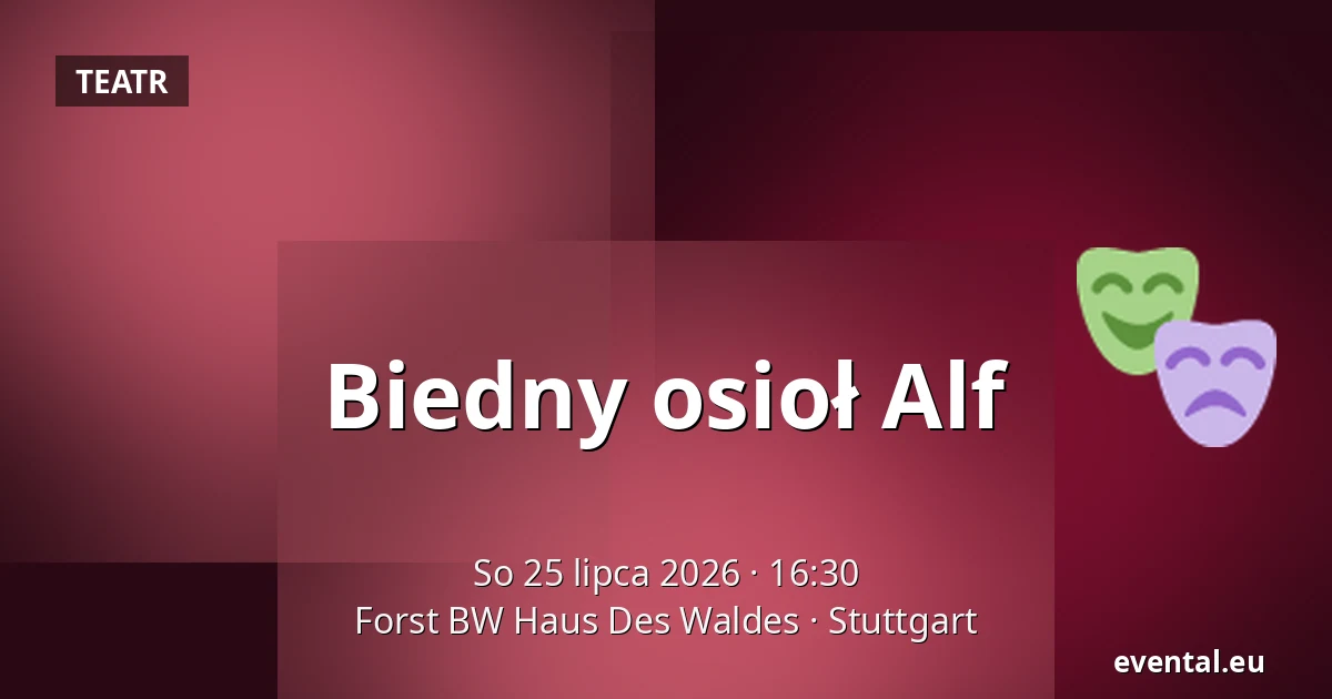 Biedny osioł Alf — Forst BW Haus Des Waldes, Stuttgart