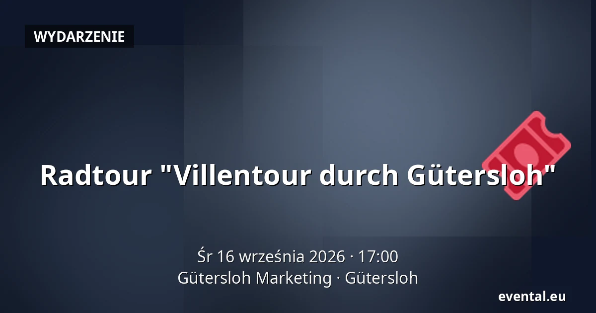 Radtour "Villentour durch Gütersloh" — Gütersloh Marketing, Gütersloh