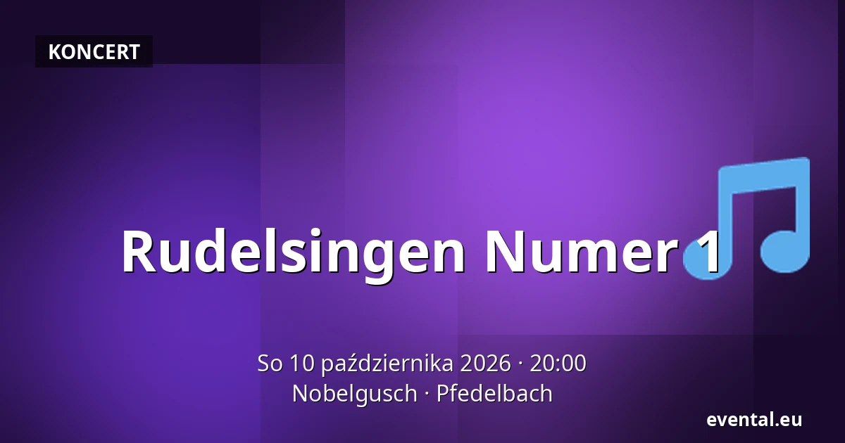 Rudelsingen Numer 1 — Nobelgusch, Pfedelbach