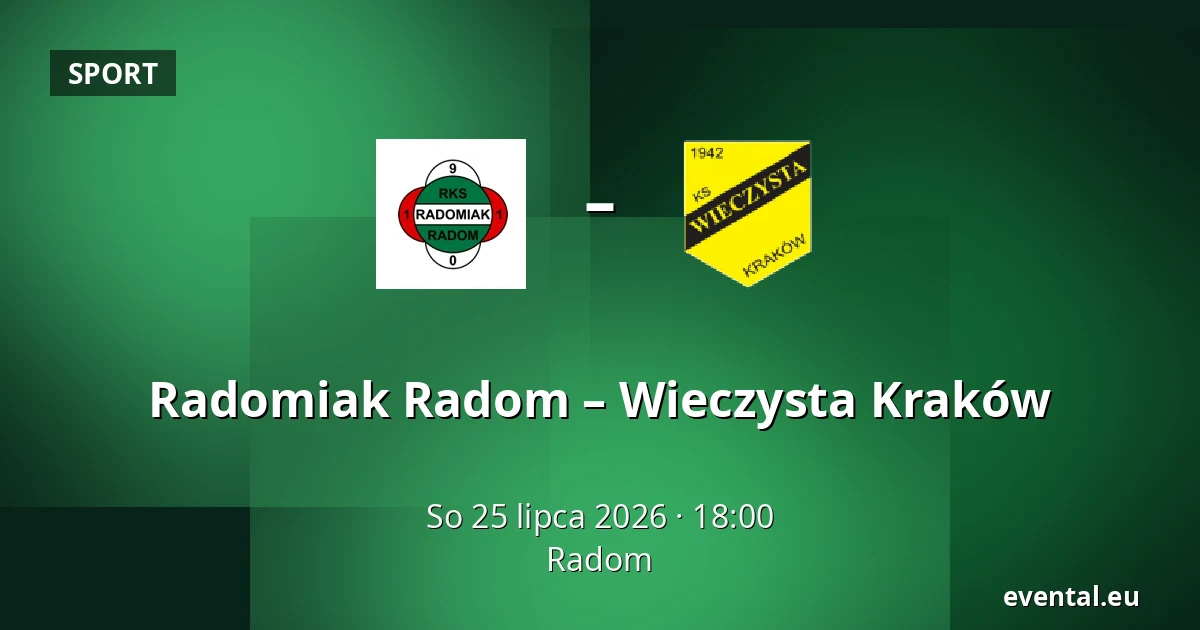 Radomiak Radom – Wieczysta Kraków — Radom