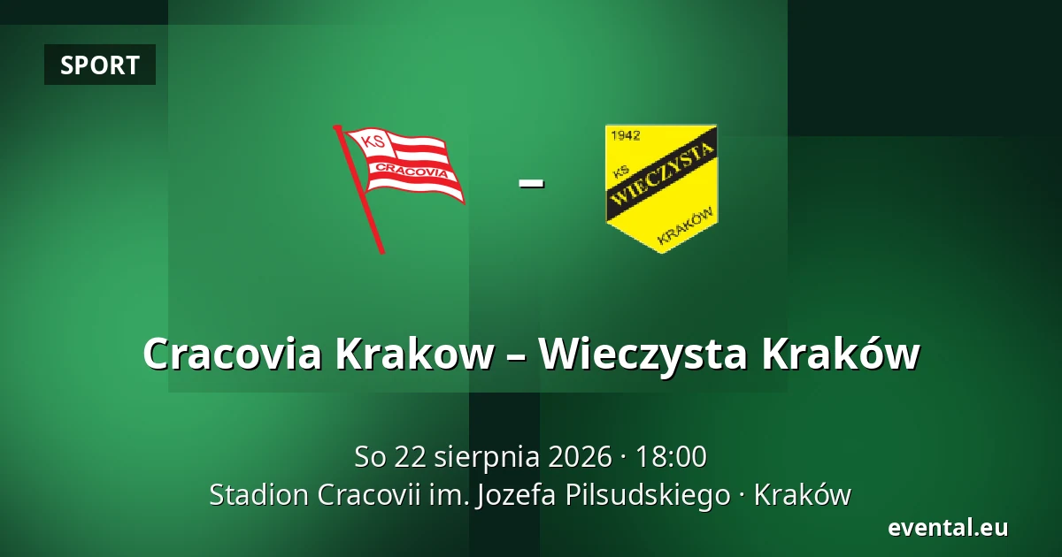 Cracovia Krakow – Wieczysta Kraków — Stadion Cracovii im. Jozefa Pilsudskiego, Kraków