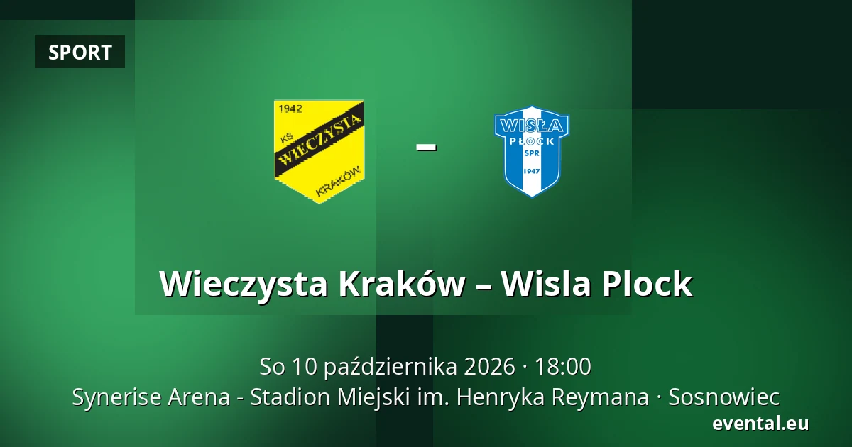 Wieczysta Kraków – Wisla Plock — Synerise Arena - Stadion Miejski im. Henryka Reymana, Sosnowiec