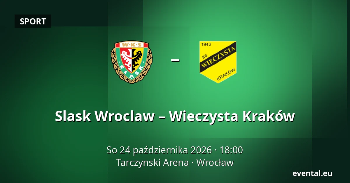 Slask Wroclaw – Wieczysta Kraków — Tarczynski Arena, Wrocław