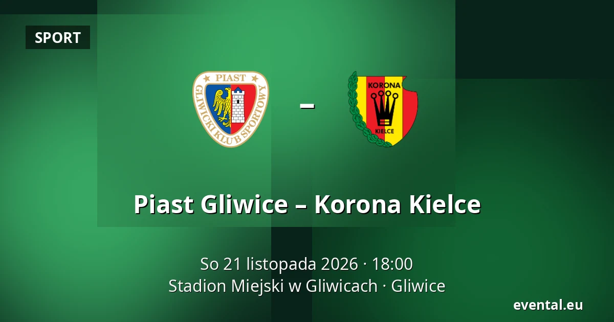 Piast Gliwice – Korona Kielce — Stadion Miejski w Gliwicach, Gliwice