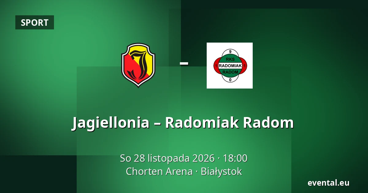 Jagiellonia – Radomiak Radom — Chorten Arena, Białystok