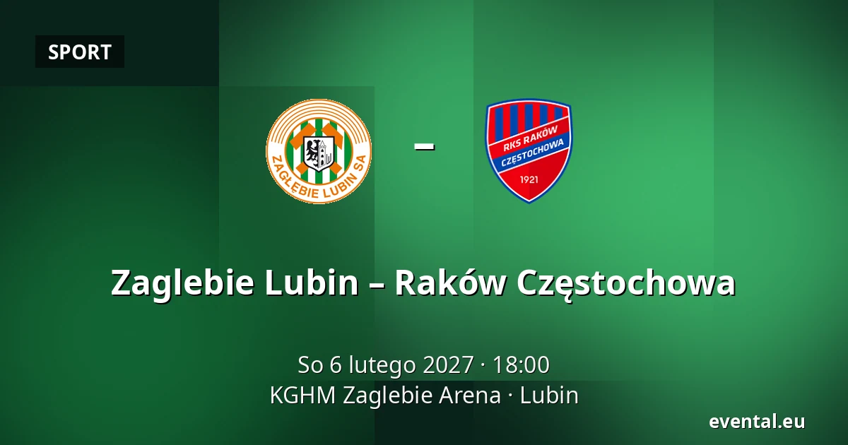 Zaglebie Lubin – Raków Częstochowa — KGHM Zaglebie Arena, Lubin